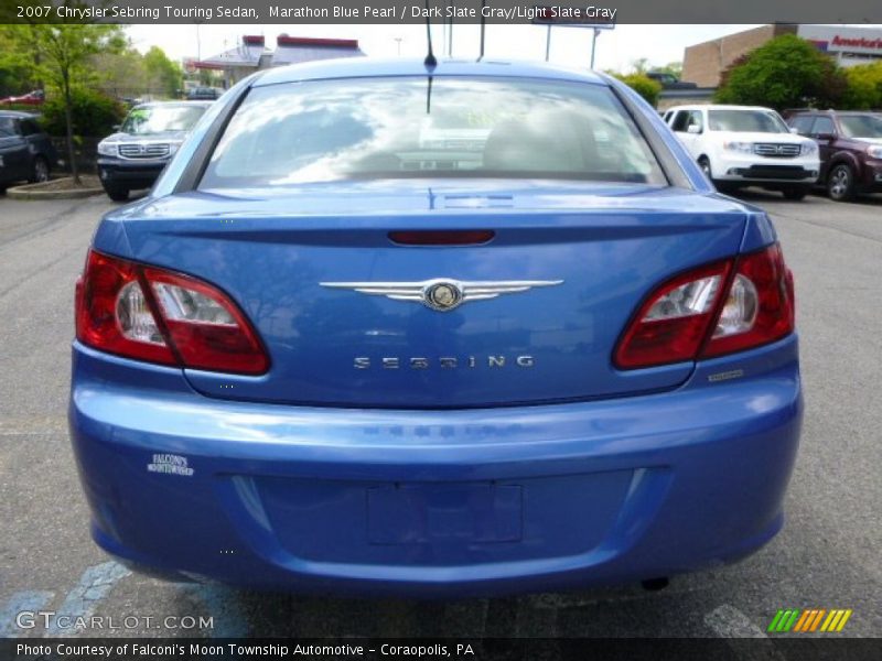 Marathon Blue Pearl / Dark Slate Gray/Light Slate Gray 2007 Chrysler Sebring Touring Sedan