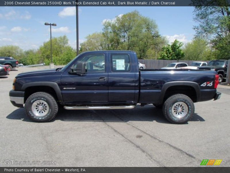 Dark Blue Metallic / Dark Charcoal 2006 Chevrolet Silverado 2500HD Work Truck Extended Cab 4x4