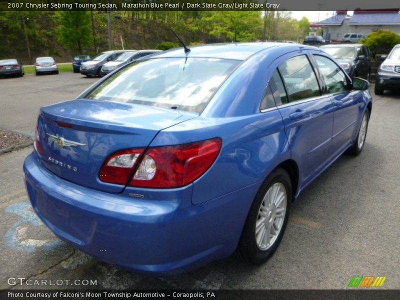 Marathon Blue Pearl / Dark Slate Gray/Light Slate Gray 2007 Chrysler Sebring Touring Sedan