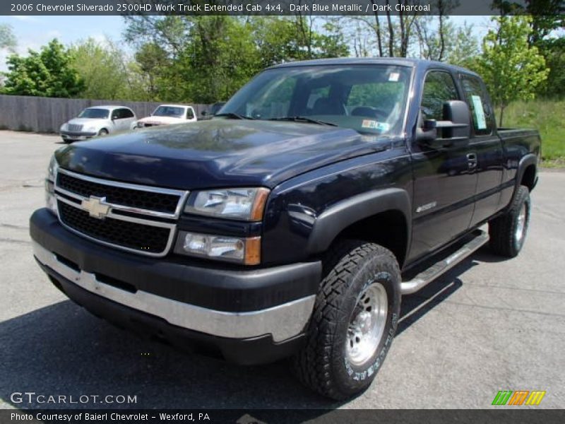 Dark Blue Metallic / Dark Charcoal 2006 Chevrolet Silverado 2500HD Work Truck Extended Cab 4x4
