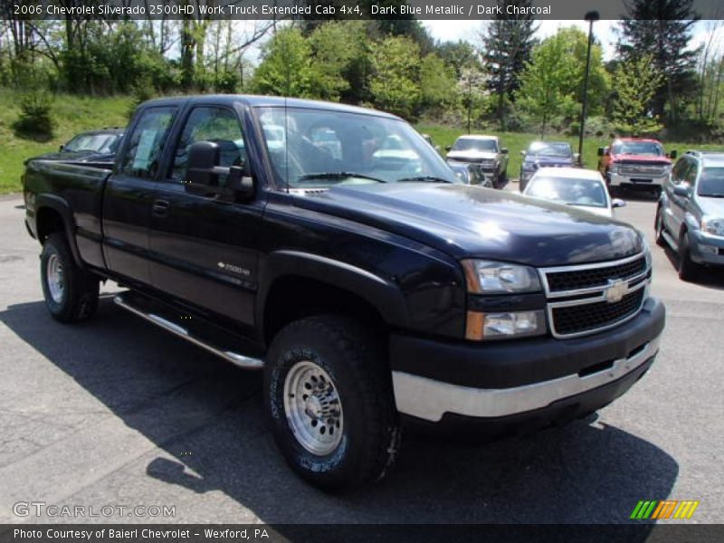 Dark Blue Metallic / Dark Charcoal 2006 Chevrolet Silverado 2500HD Work Truck Extended Cab 4x4