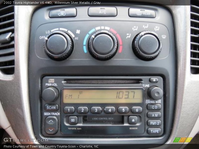 Controls of 2002 Highlander V6 4WD
