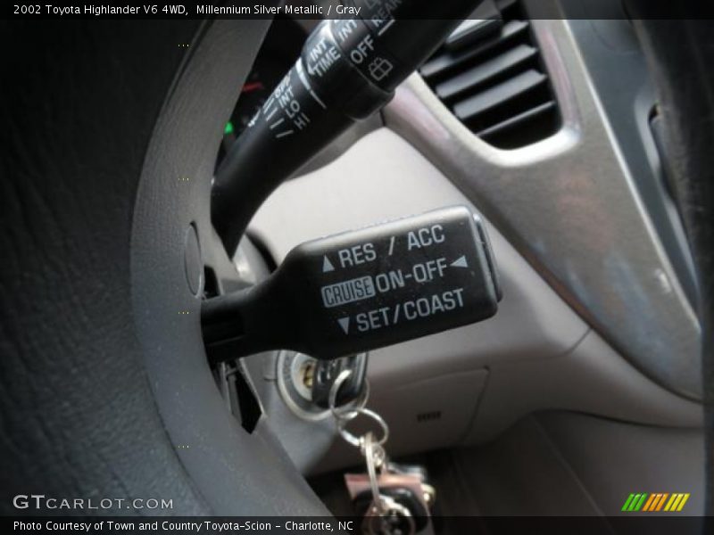 Millennium Silver Metallic / Gray 2002 Toyota Highlander V6 4WD