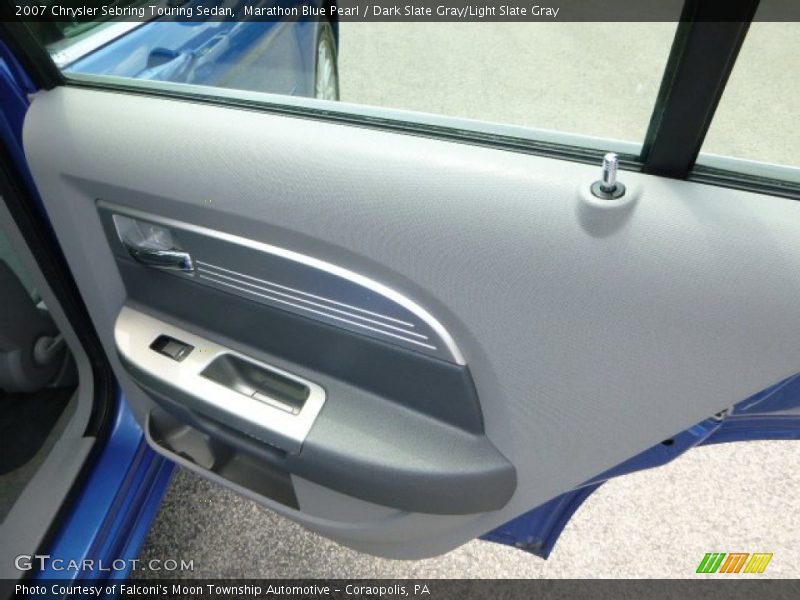 Marathon Blue Pearl / Dark Slate Gray/Light Slate Gray 2007 Chrysler Sebring Touring Sedan
