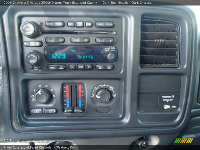 Dark Blue Metallic / Dark Charcoal 2006 Chevrolet Silverado 2500HD Work Truck Extended Cab 4x4
