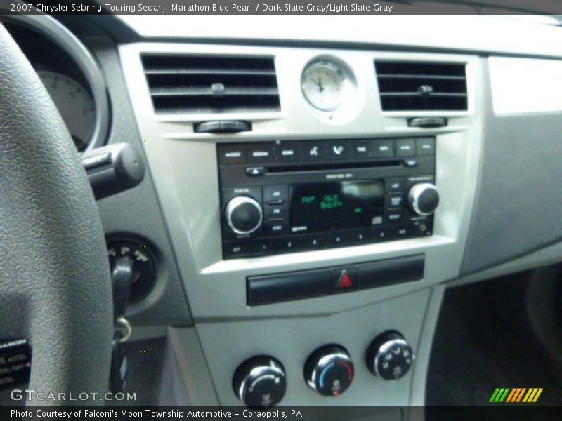 Marathon Blue Pearl / Dark Slate Gray/Light Slate Gray 2007 Chrysler Sebring Touring Sedan