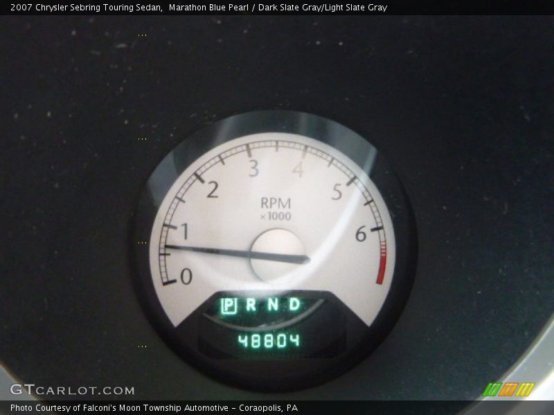 Marathon Blue Pearl / Dark Slate Gray/Light Slate Gray 2007 Chrysler Sebring Touring Sedan