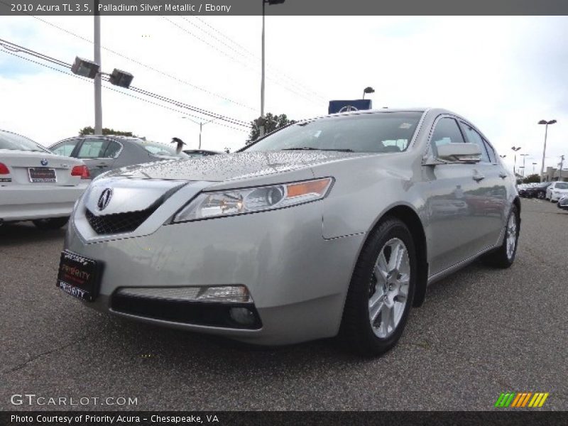 Palladium Silver Metallic / Ebony 2010 Acura TL 3.5