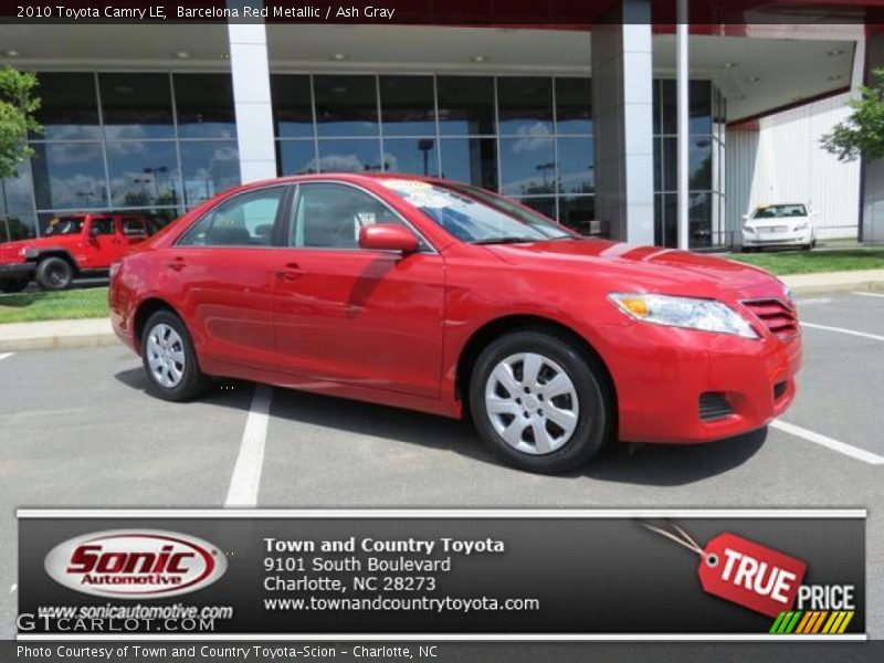 Barcelona Red Metallic / Ash Gray 2010 Toyota Camry LE