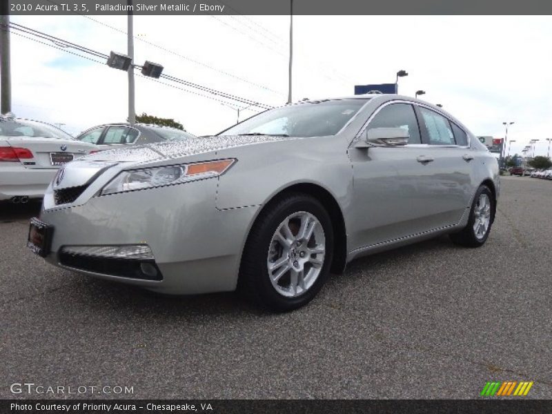 Palladium Silver Metallic / Ebony 2010 Acura TL 3.5