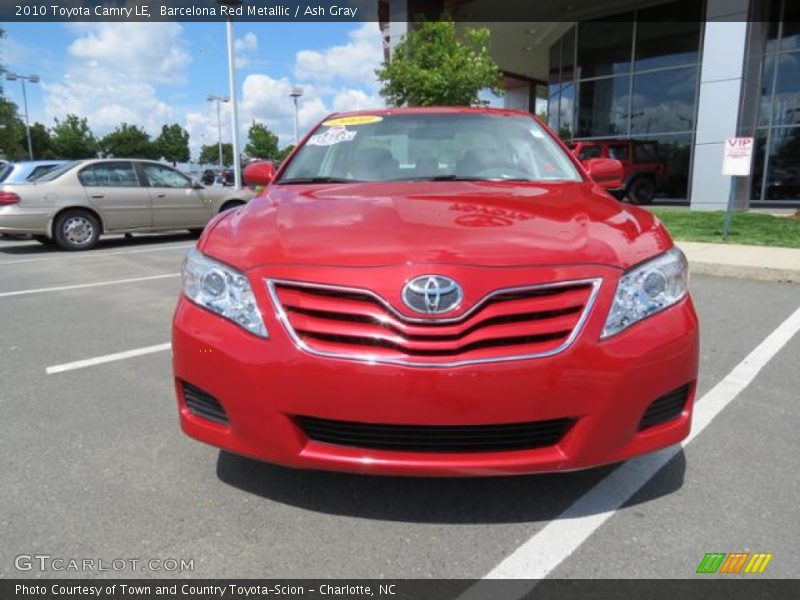 Barcelona Red Metallic / Ash Gray 2010 Toyota Camry LE