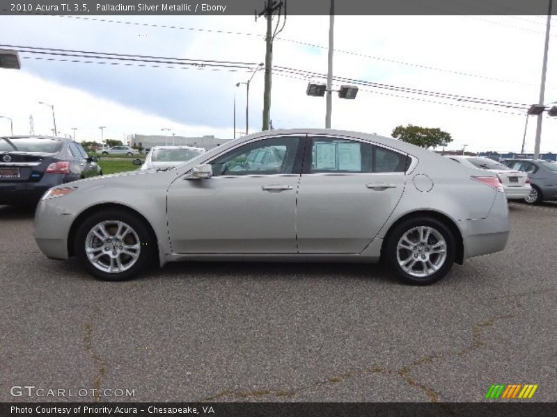 Palladium Silver Metallic / Ebony 2010 Acura TL 3.5
