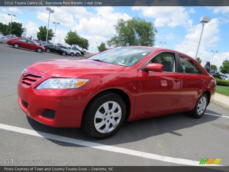 Barcelona Red Metallic / Ash Gray 2010 Toyota Camry LE