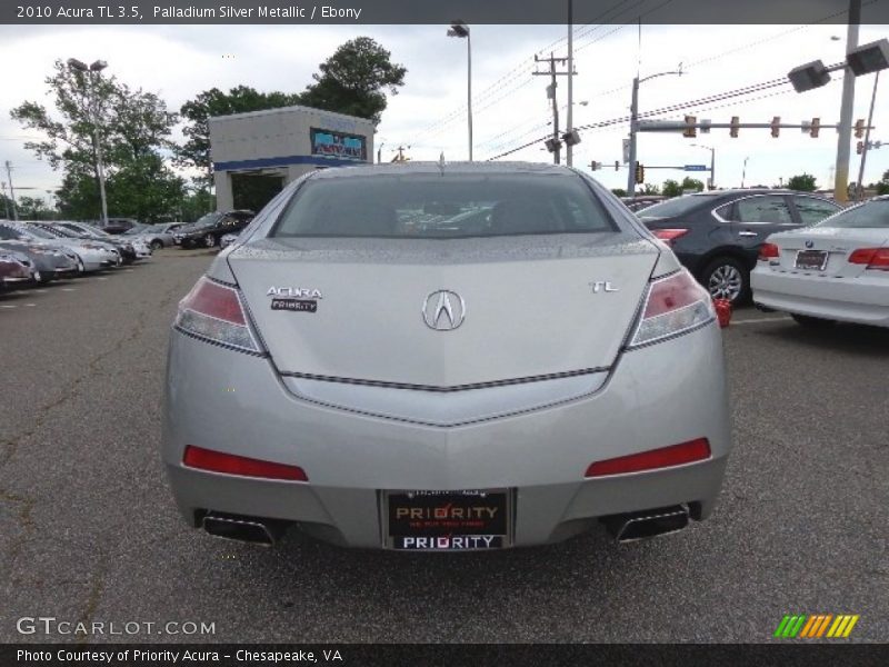 Palladium Silver Metallic / Ebony 2010 Acura TL 3.5