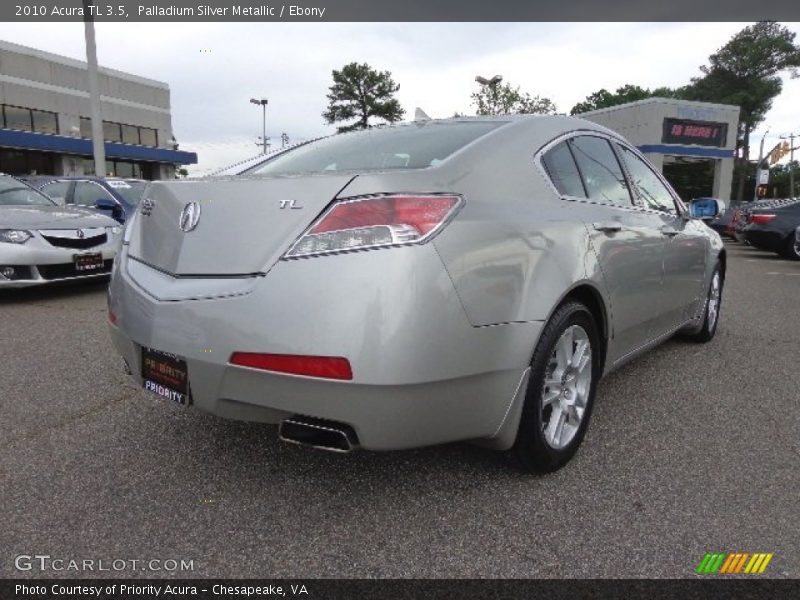 Palladium Silver Metallic / Ebony 2010 Acura TL 3.5