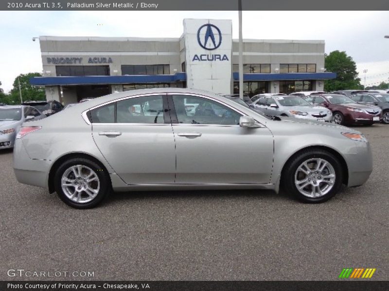 Palladium Silver Metallic / Ebony 2010 Acura TL 3.5