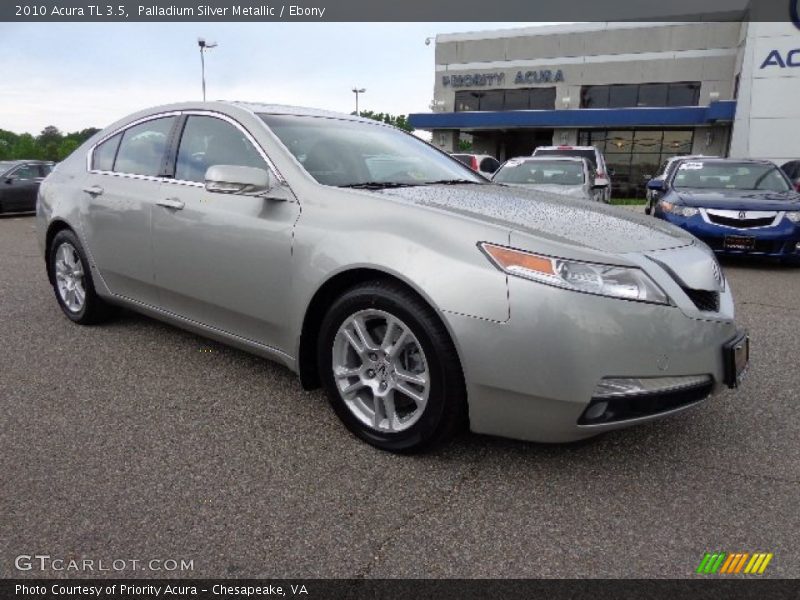 Palladium Silver Metallic / Ebony 2010 Acura TL 3.5