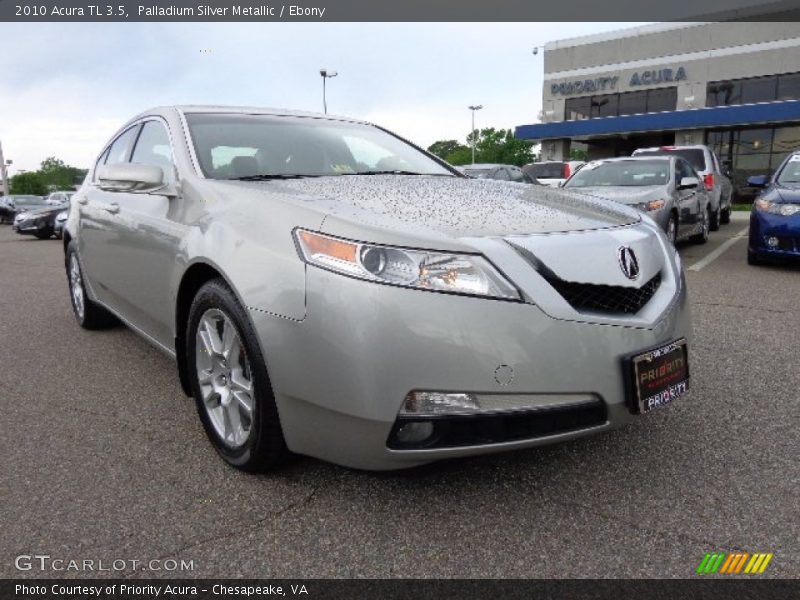 Palladium Silver Metallic / Ebony 2010 Acura TL 3.5