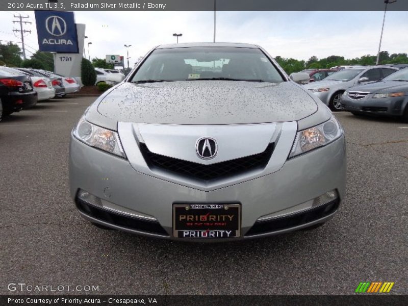 Palladium Silver Metallic / Ebony 2010 Acura TL 3.5