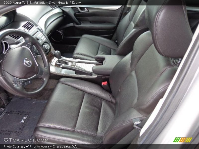 Palladium Silver Metallic / Ebony 2010 Acura TL 3.5
