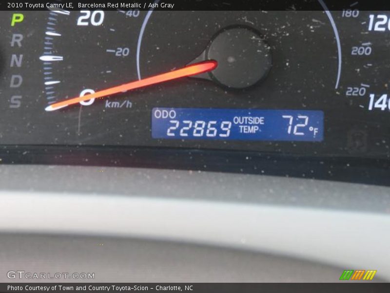 Barcelona Red Metallic / Ash Gray 2010 Toyota Camry LE