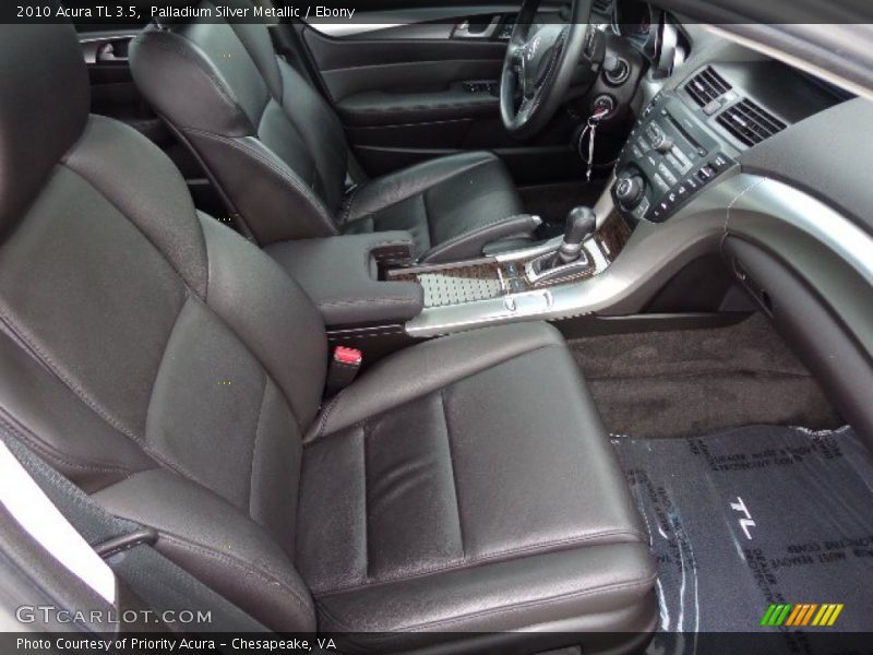 Palladium Silver Metallic / Ebony 2010 Acura TL 3.5