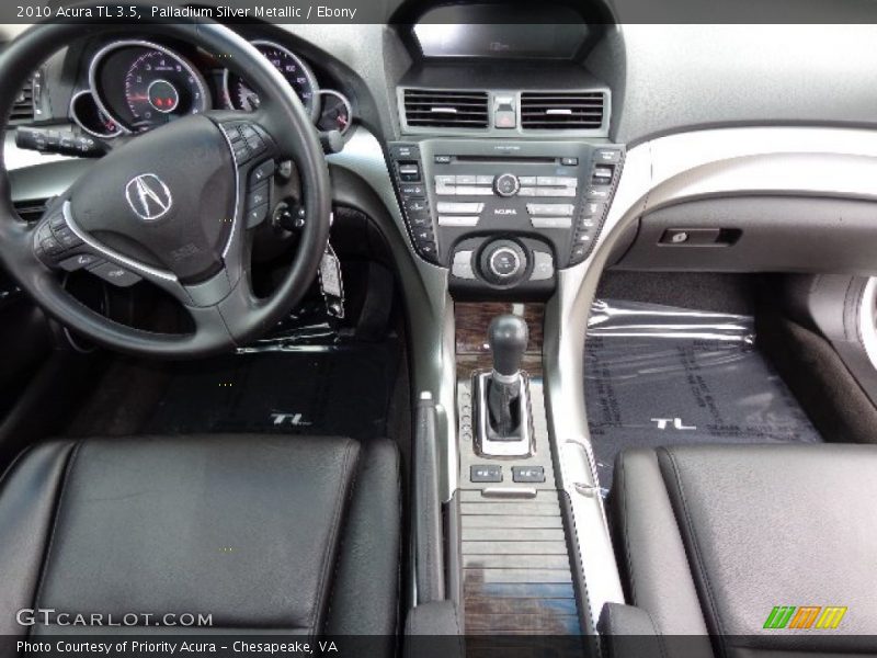 Palladium Silver Metallic / Ebony 2010 Acura TL 3.5
