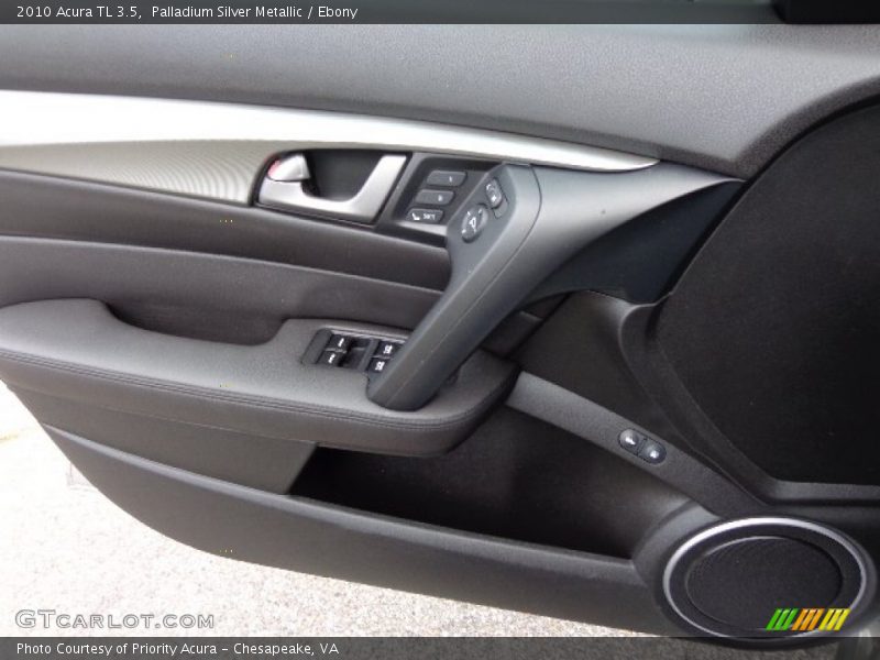 Palladium Silver Metallic / Ebony 2010 Acura TL 3.5
