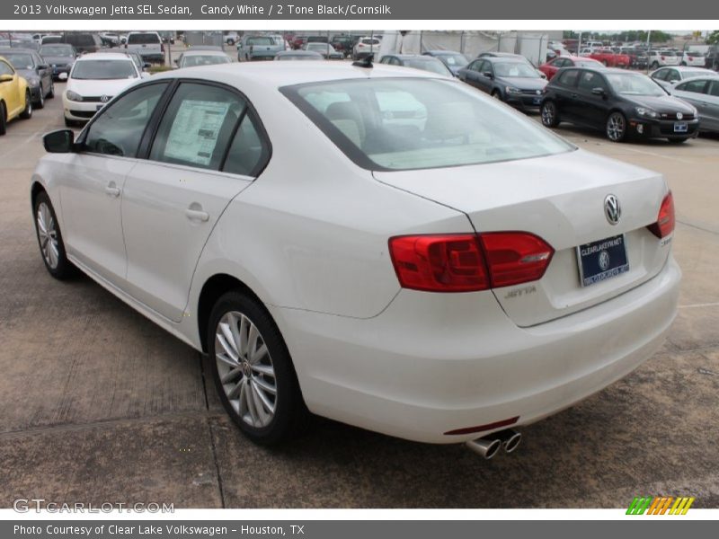 Candy White / 2 Tone Black/Cornsilk 2013 Volkswagen Jetta SEL Sedan