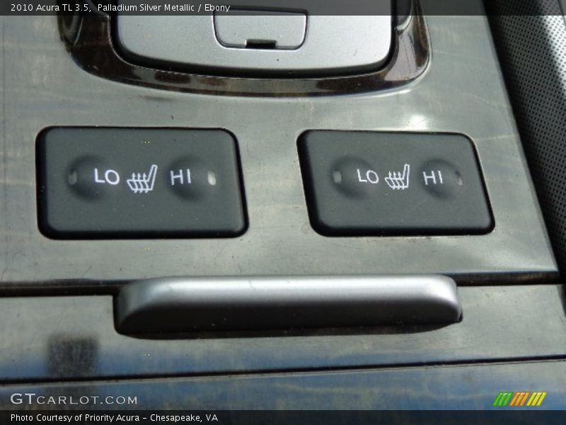 Palladium Silver Metallic / Ebony 2010 Acura TL 3.5