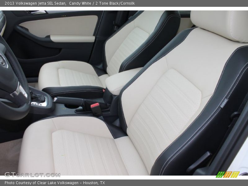 Candy White / 2 Tone Black/Cornsilk 2013 Volkswagen Jetta SEL Sedan