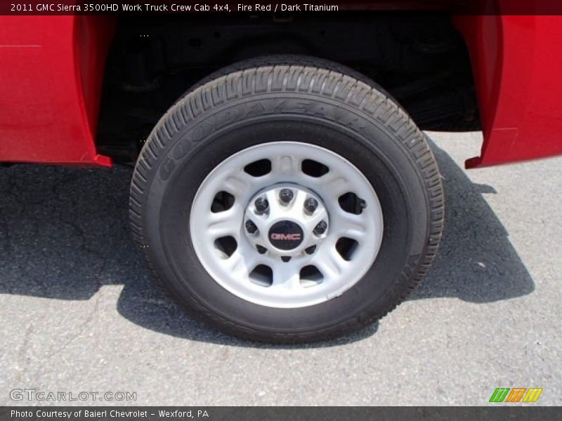 Fire Red / Dark Titanium 2011 GMC Sierra 3500HD Work Truck Crew Cab 4x4