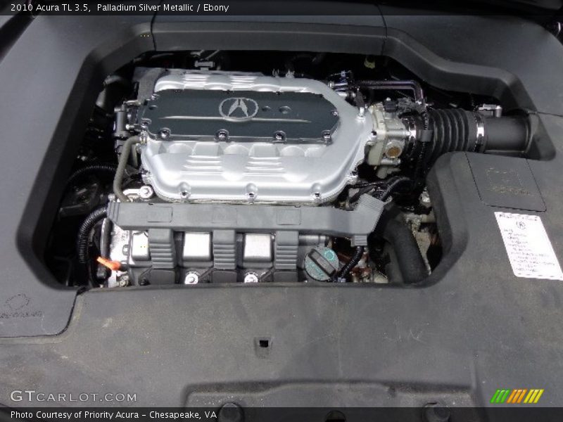 Palladium Silver Metallic / Ebony 2010 Acura TL 3.5