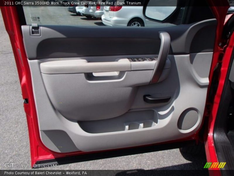 Fire Red / Dark Titanium 2011 GMC Sierra 3500HD Work Truck Crew Cab 4x4