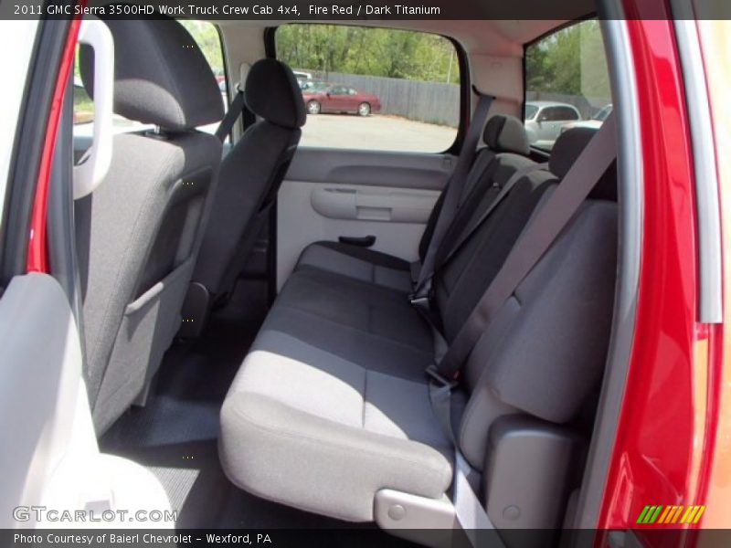 Fire Red / Dark Titanium 2011 GMC Sierra 3500HD Work Truck Crew Cab 4x4