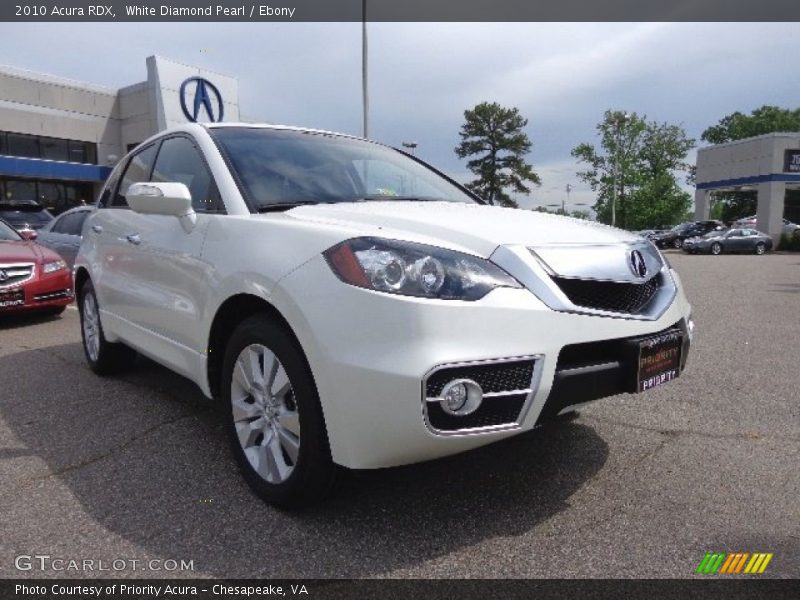 White Diamond Pearl / Ebony 2010 Acura RDX