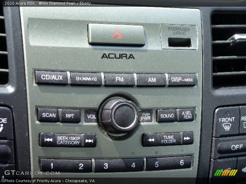White Diamond Pearl / Ebony 2010 Acura RDX