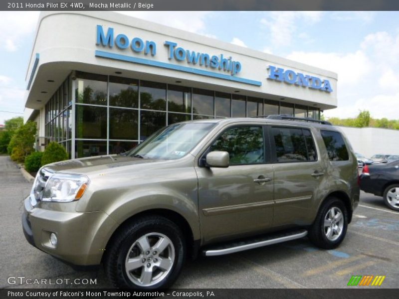Mocha Metallic / Beige 2011 Honda Pilot EX 4WD