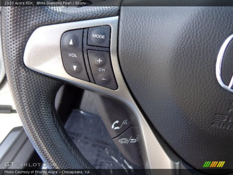 White Diamond Pearl / Ebony 2010 Acura RDX
