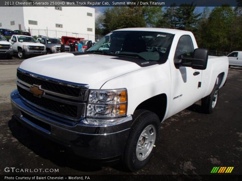 Summit White / Dark Titanium 2013 Chevrolet Silverado 2500HD Work Truck Regular Cab