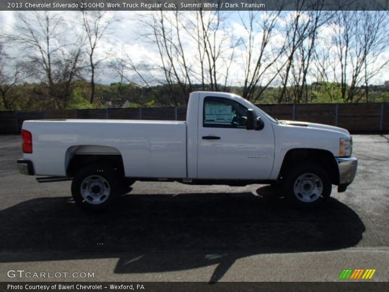 Summit White / Dark Titanium 2013 Chevrolet Silverado 2500HD Work Truck Regular Cab