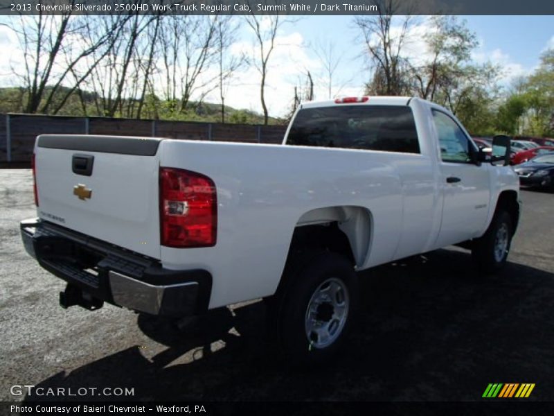 Summit White / Dark Titanium 2013 Chevrolet Silverado 2500HD Work Truck Regular Cab