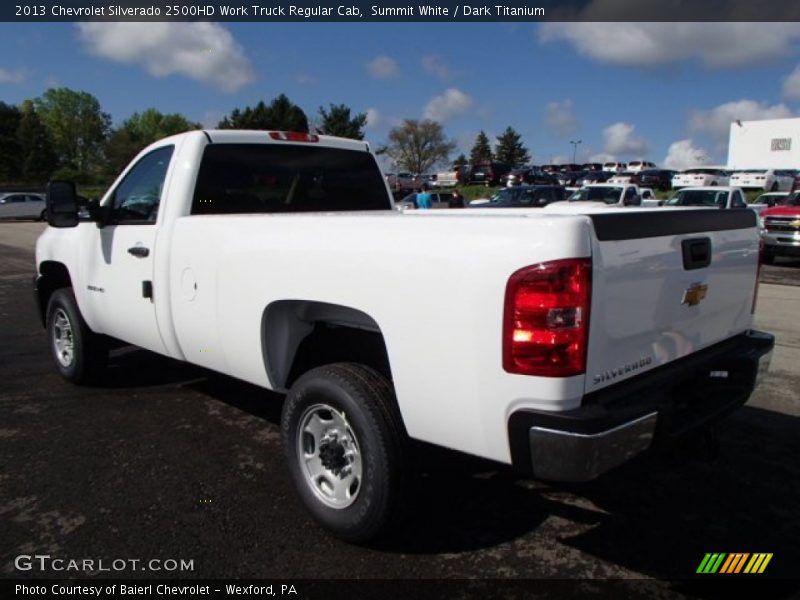Summit White / Dark Titanium 2013 Chevrolet Silverado 2500HD Work Truck Regular Cab