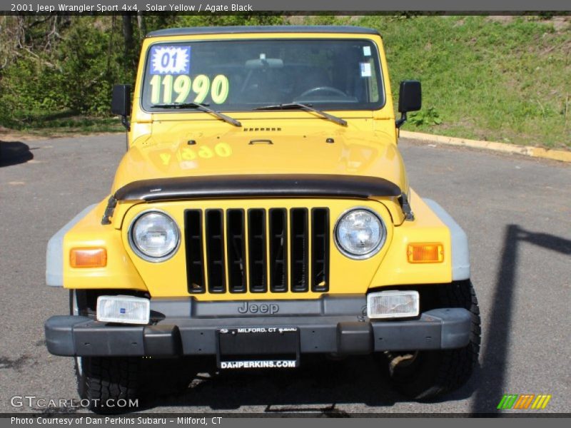 Solar Yellow / Agate Black 2001 Jeep Wrangler Sport 4x4