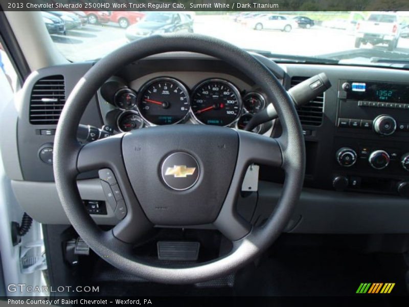 Summit White / Dark Titanium 2013 Chevrolet Silverado 2500HD Work Truck Regular Cab