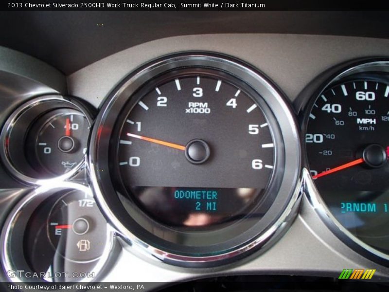 Summit White / Dark Titanium 2013 Chevrolet Silverado 2500HD Work Truck Regular Cab