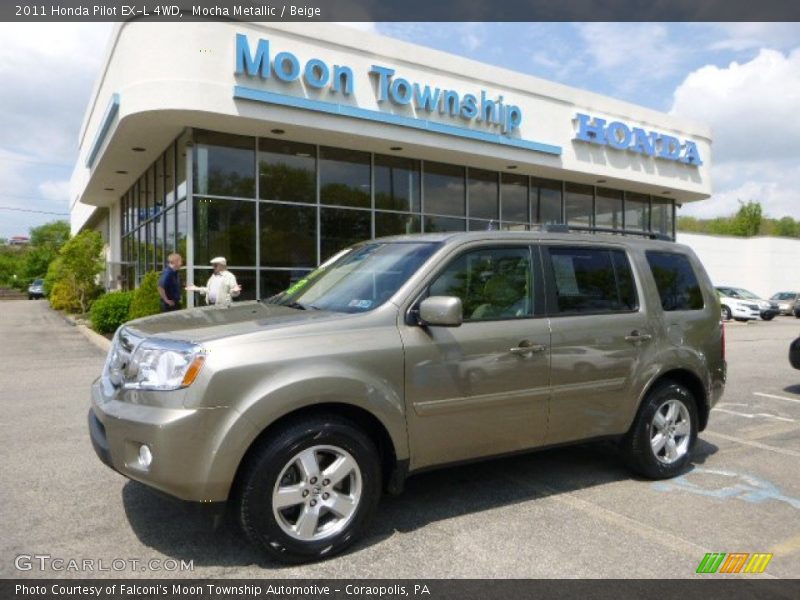 Mocha Metallic / Beige 2011 Honda Pilot EX-L 4WD