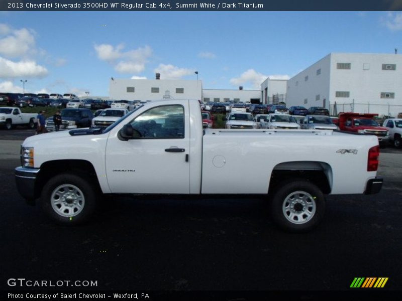 Summit White / Dark Titanium 2013 Chevrolet Silverado 3500HD WT Regular Cab 4x4