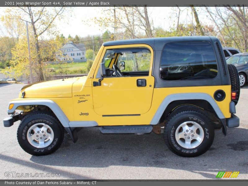Solar Yellow / Agate Black 2001 Jeep Wrangler Sport 4x4
