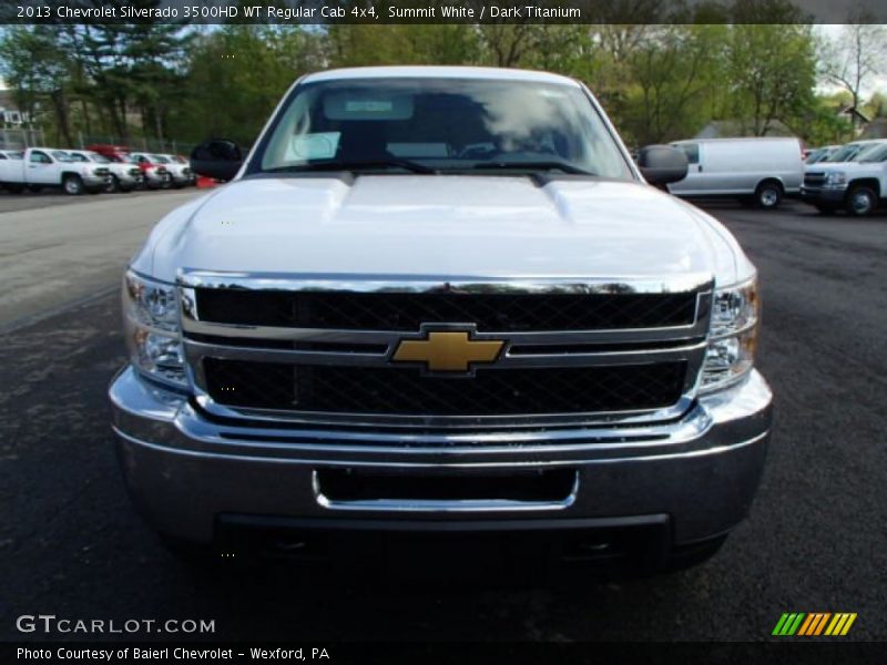 Summit White / Dark Titanium 2013 Chevrolet Silverado 3500HD WT Regular Cab 4x4